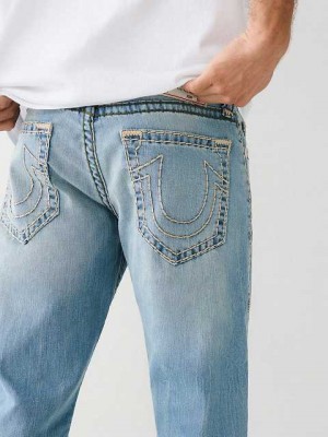 True Religion Ricky Straight Jeans Herr Tvätt | GYS827154