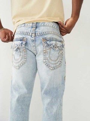 True Religion Ricky Straight Jeans Herr Ljustvätt | ESL263719