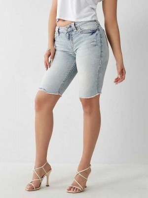 True Religion Riley Super T Stitch Knee Shorts Dam Ljustvätt | TYM351786