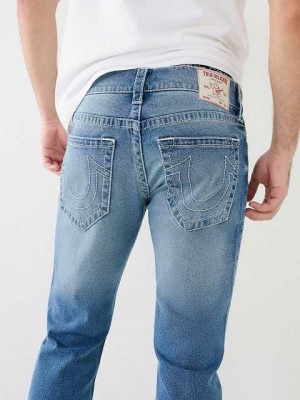 True Religion Rocco Big T Skinny Jeans Herr Ljusblå | DTN897450