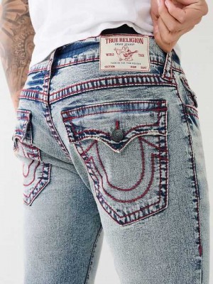 True Religion Rocco Big T Stitch Skinny Jeans Herr Ljusblå | IZS150847