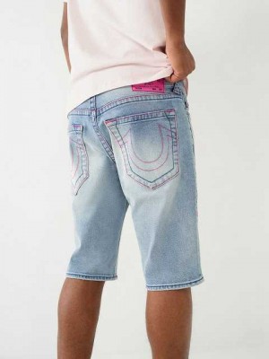 True Religion Rocco Mager Shorts Herr Blå | DQZ243795