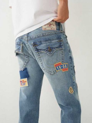 True Religion Rocco Patches 32" Skinny Jeans Herr Tvätt | AXR143065