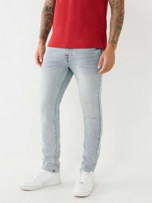 True Religion Rocco Single Needle Skinny Jeans Herr Ljusblå | AMB065928