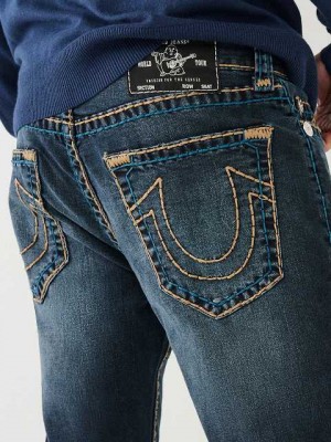 True Religion Rocco Super T 32" Skinny Jeans Herr Mörktvätt | VOY150893