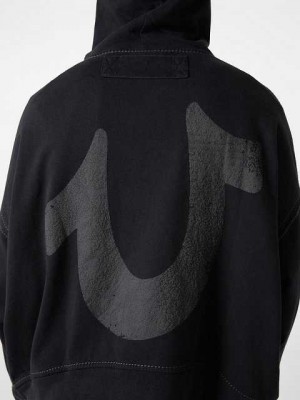 True Religion Sebastien Ami X True Religion Logo Hoodie Herr Svarta | SYP821570