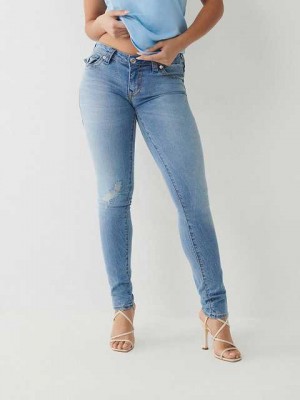 True Religion Stella Low Rise Big T Skinny Jeans Dam Tvätt | DIW365179