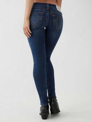 True Religion Stella Skinny Jeans Dam Marinblå | RQK398764