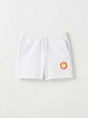 True Religion Sweat Shorts Barn Vita | OWI709836