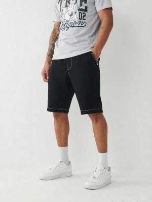 True Religion Sweat Shorts Herr Svarta | ZDY075941