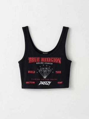 True Religion Tr X Dreezy Logo Linne Dam Svarta | JVQ675084