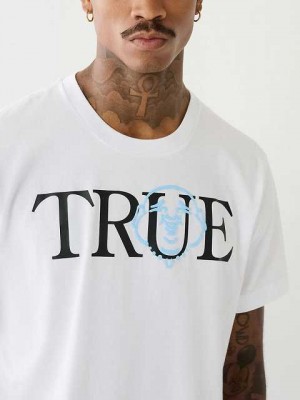 True Religion True Buddha Logo T-shirt Herr Vita | YRN985470