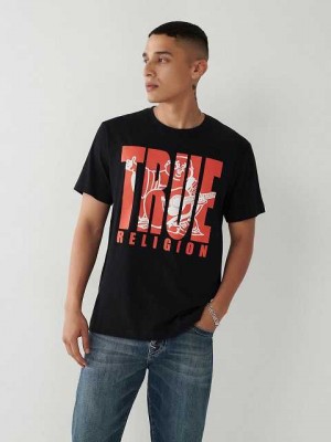 True Religion True Buddha T-shirt Herr Svarta | ERK075426