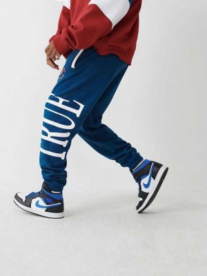 True Religion True Logo Joggingbyxor Herr Röda | JDU146825