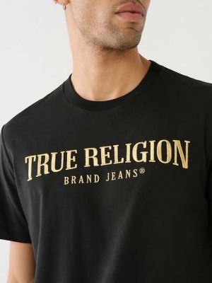 True Religion True Logo T-shirt Herr Svarta | TRD320956