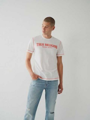 True Religion True Logo T-shirt Herr Vita | VMW749206