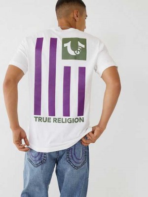 True Religion True Logo T-shirt Herr Vita | AUL693748