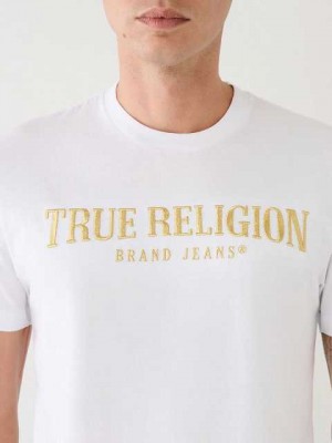 True Religion True Logo T-shirt Herr Vita | OQF315478