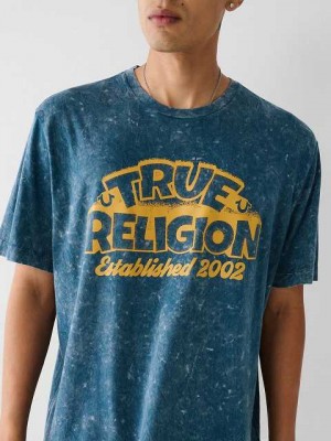 True Religion True Relaxed T-shirt Herr Blå | DAY186524