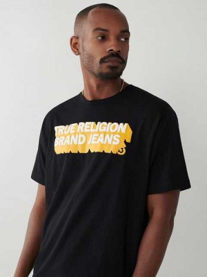 True Religion True Relaxed T-shirt Herr Svarta | DVN953278