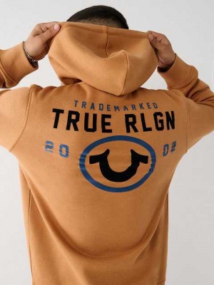 True Religion True Zip Hoodie Herr Bruna | XAJ403729