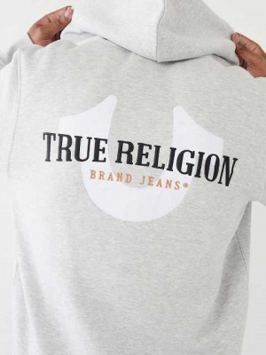 True Religion True Zip Hoodie Herr Grå | YDJ721365