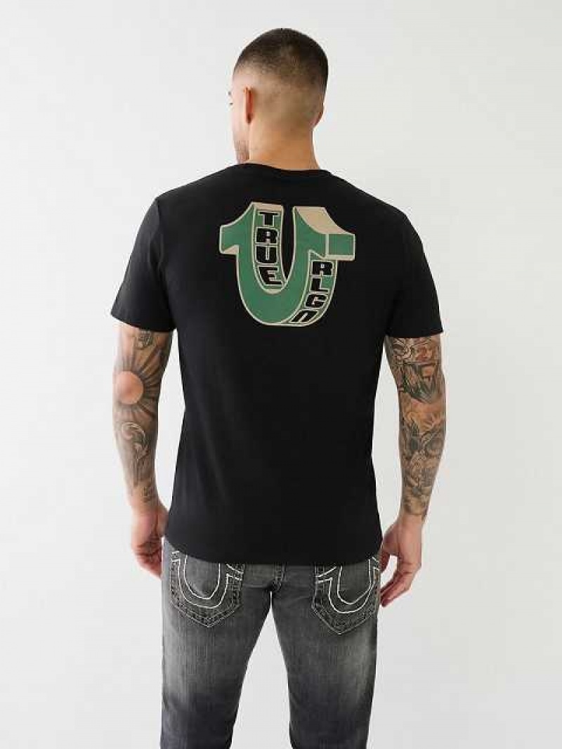 True Religion 3d Hs Buddha Logo T-shirt Herr Svarta | AQW405231