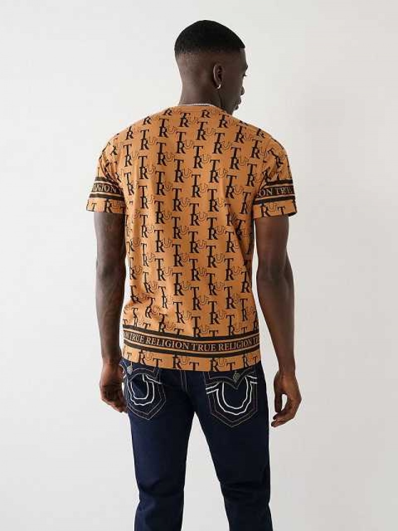 True Religion Allover Print T-shirt Herr Bruna | RFQ304582