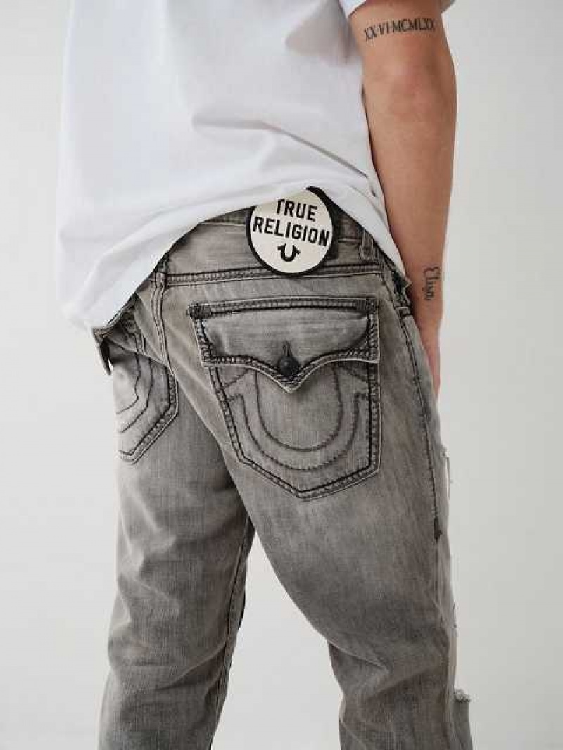 True Religion Archive Ricky Straight Jeans Herr Grå | FIG163820