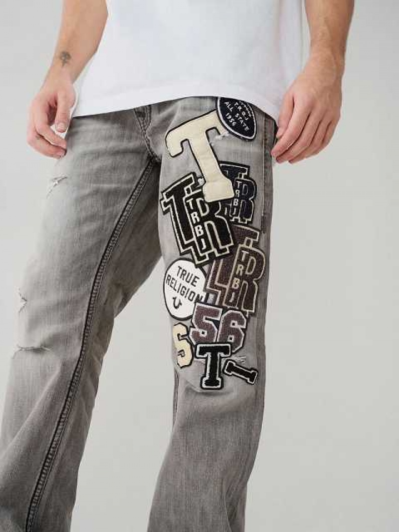 True Religion Archive Ricky Straight Jeans Herr Grå | FIG163820