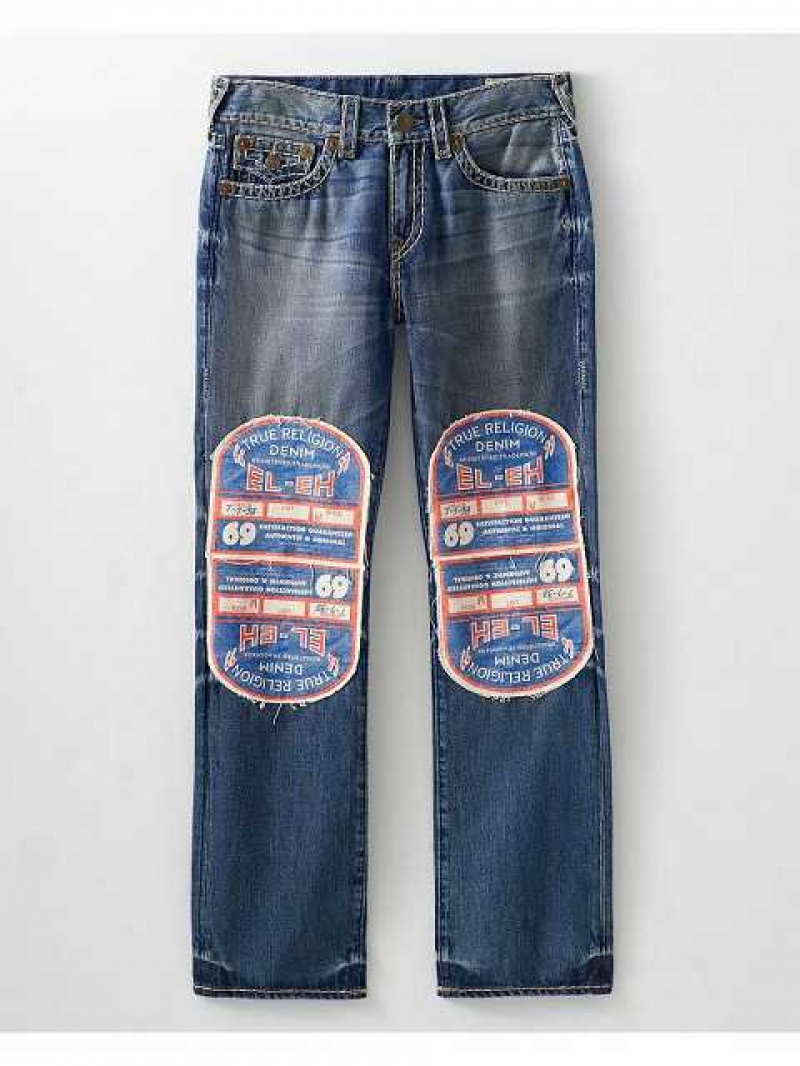 True Religion Archive Ricky Straight Jeans Herr Blå | WAQ234581