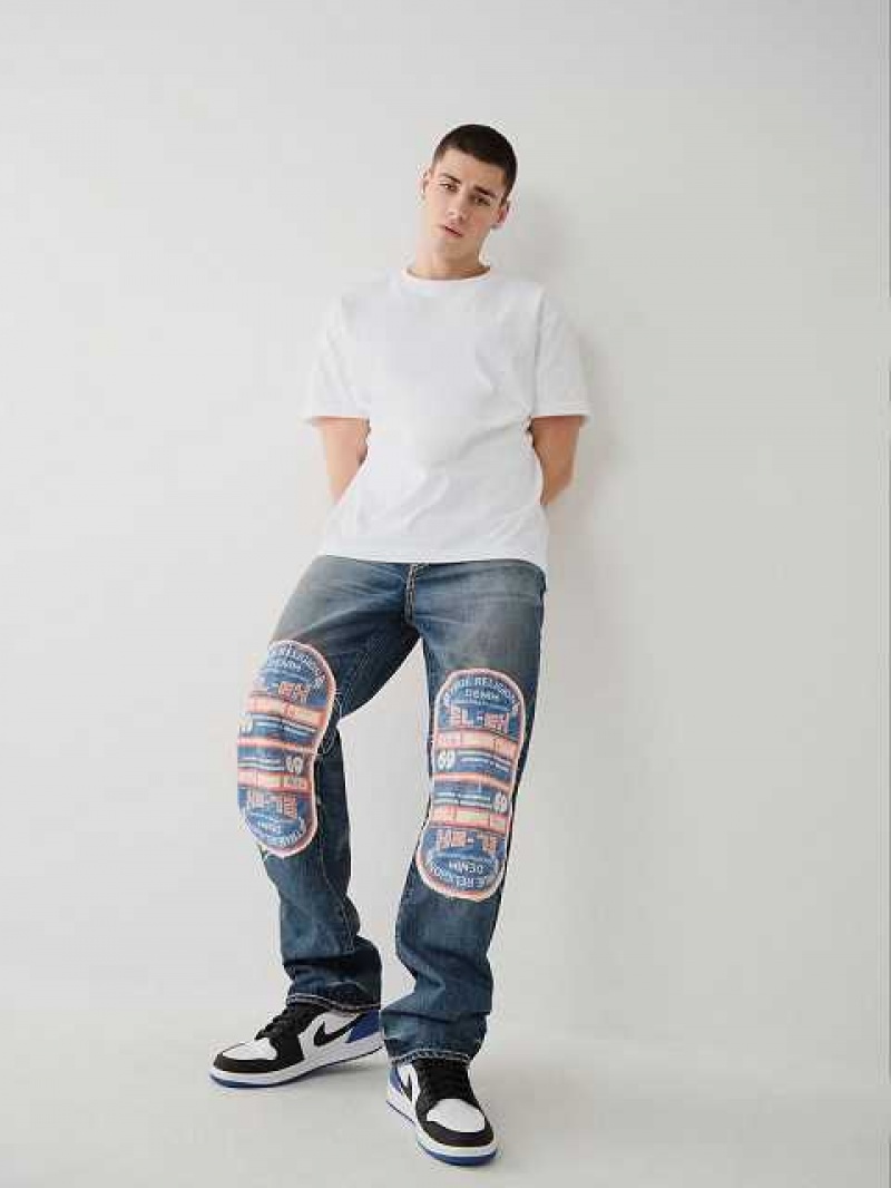 True Religion Archive Ricky Straight Jeans Herr Blå | WAQ234581