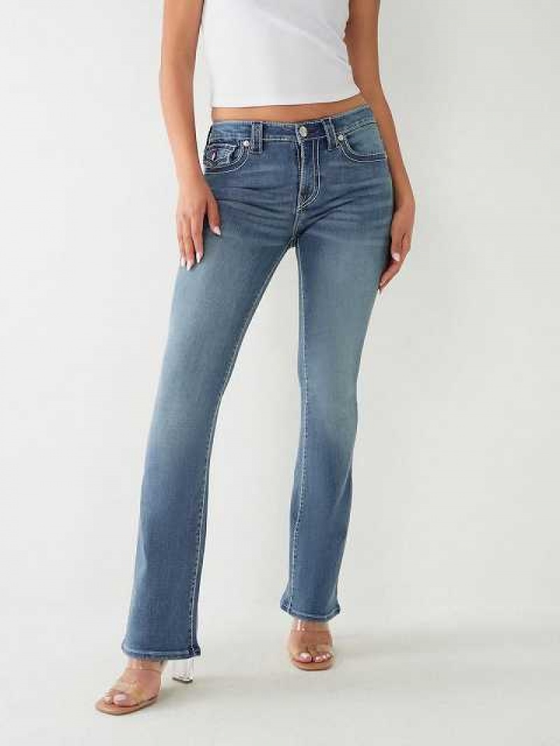 True Religion Becca Big T Stitch Bootcut Jeans Dam Tvätt | PGK059362