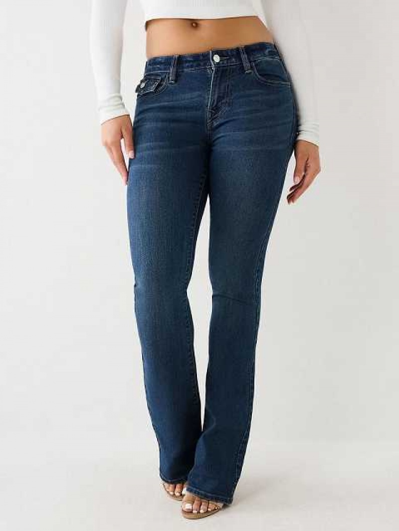 True Religion Becca Bootcut Jeans Dam Marinblå | AKX985742