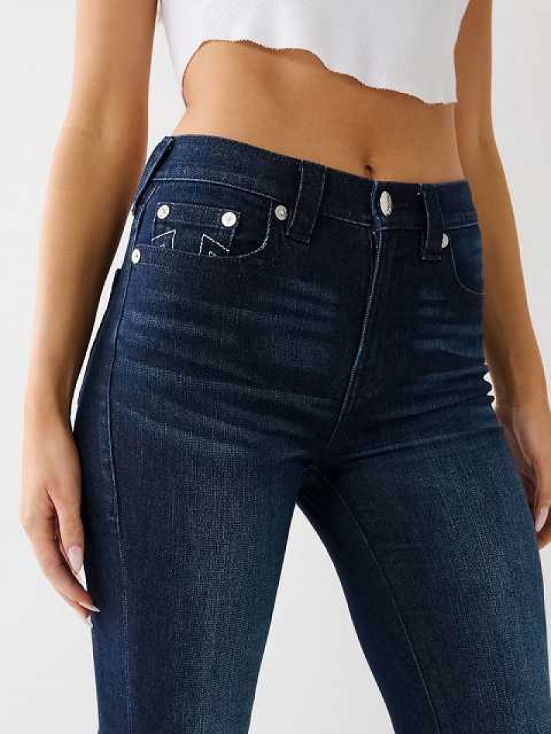 True Religion Becca High Rise Bootcut Jeans Dam Marinblå | QJK132948