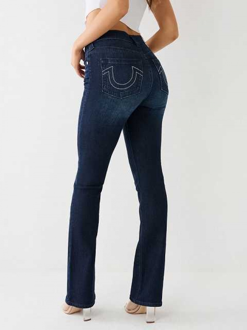 True Religion Becca High Rise Bootcut Jeans Dam Marinblå | QJK132948