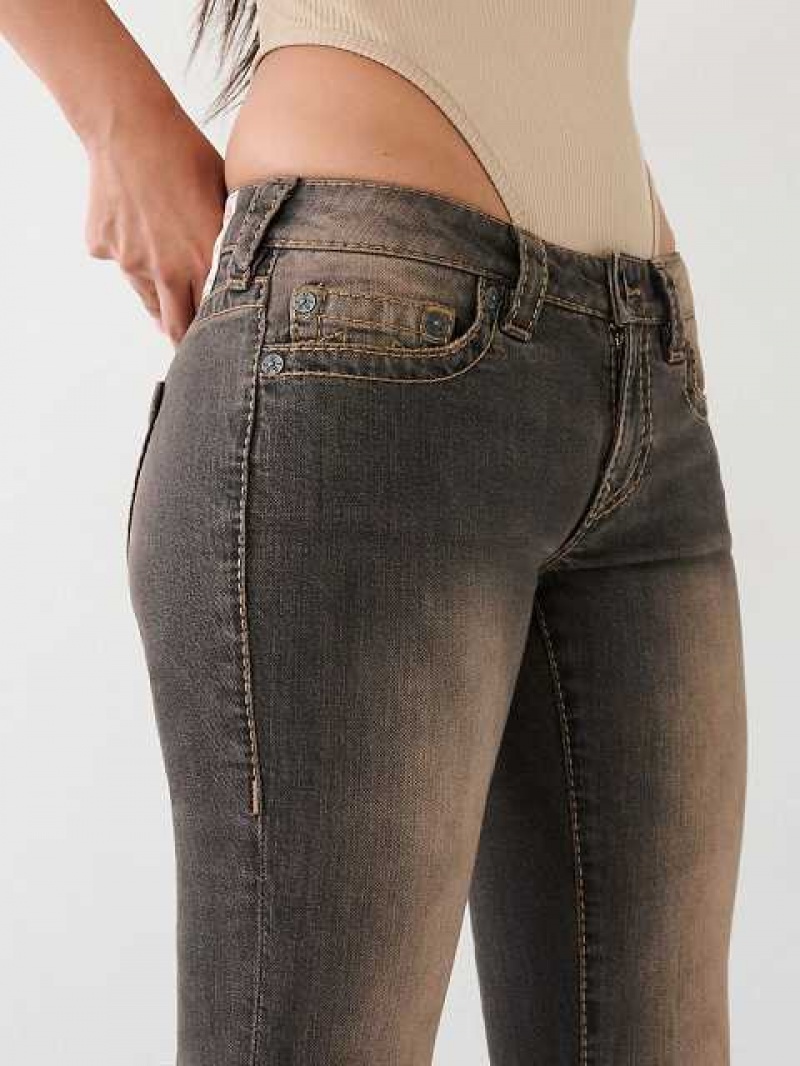 True Religion Becca Low Rise Bootcut Jeans Dam Mörktvätt | MFH672495