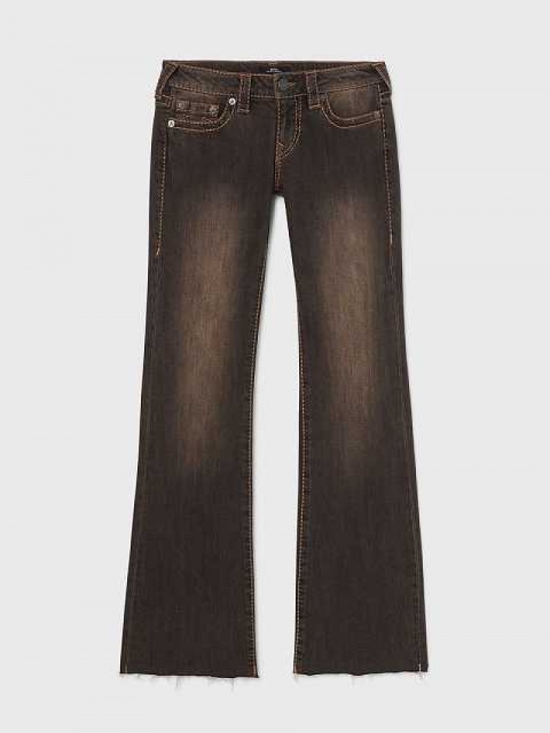 True Religion Becca Low Rise Bootcut Jeans Dam Mörktvätt | MFH672495