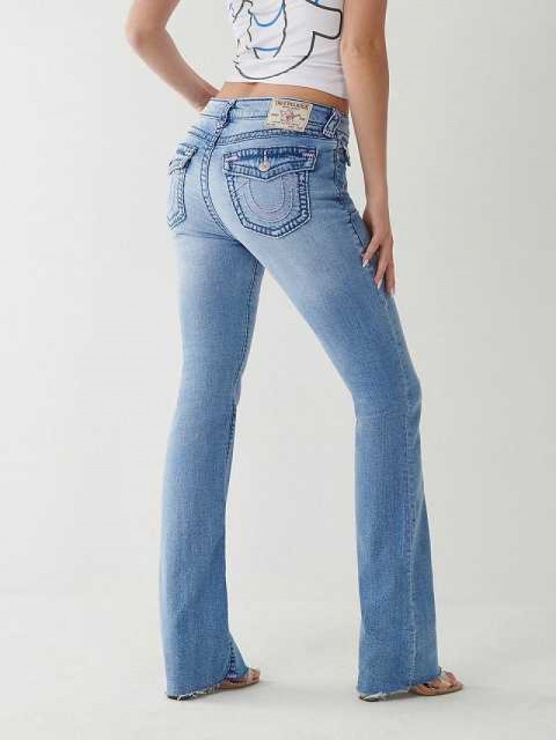 True Religion Becca Stitch Bootcut Jeans Dam Blå | KZJ385721