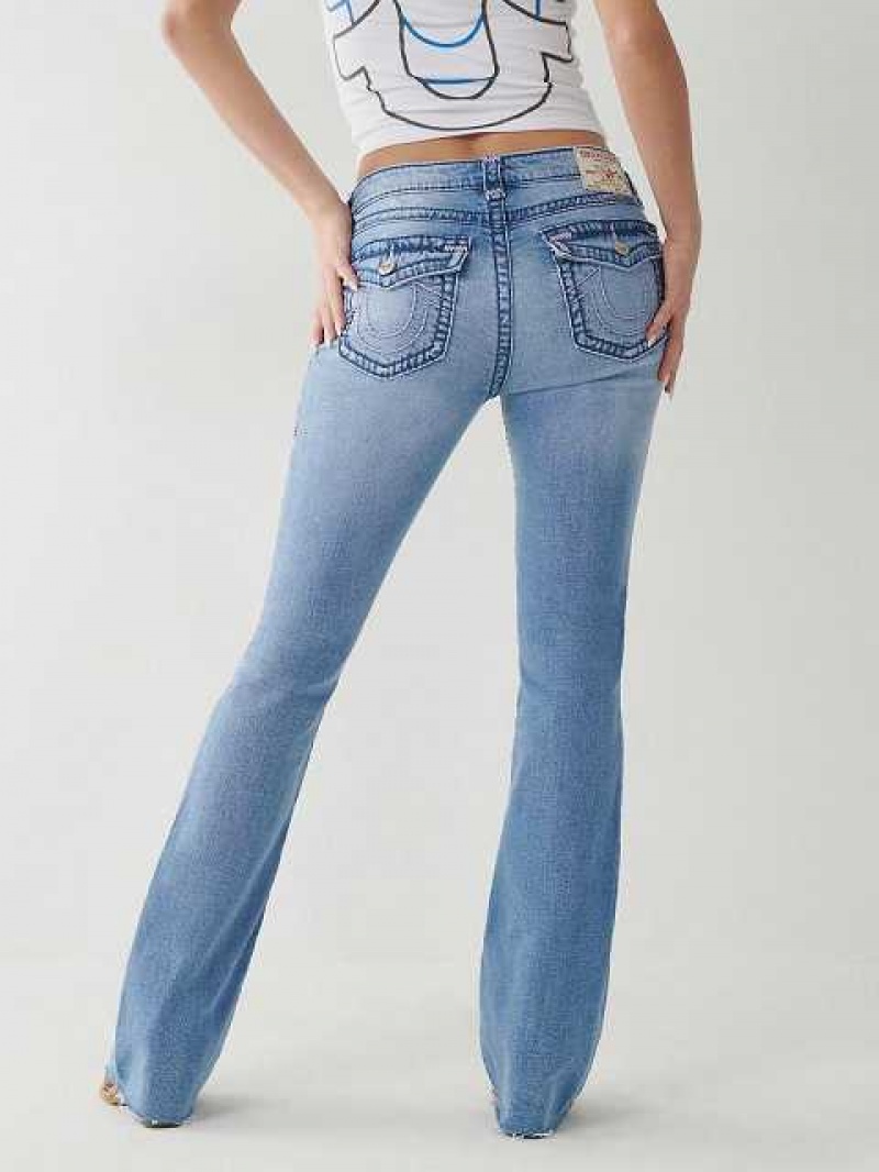 True Religion Becca Stitch Bootcut Jeans Dam Blå | KZJ385721