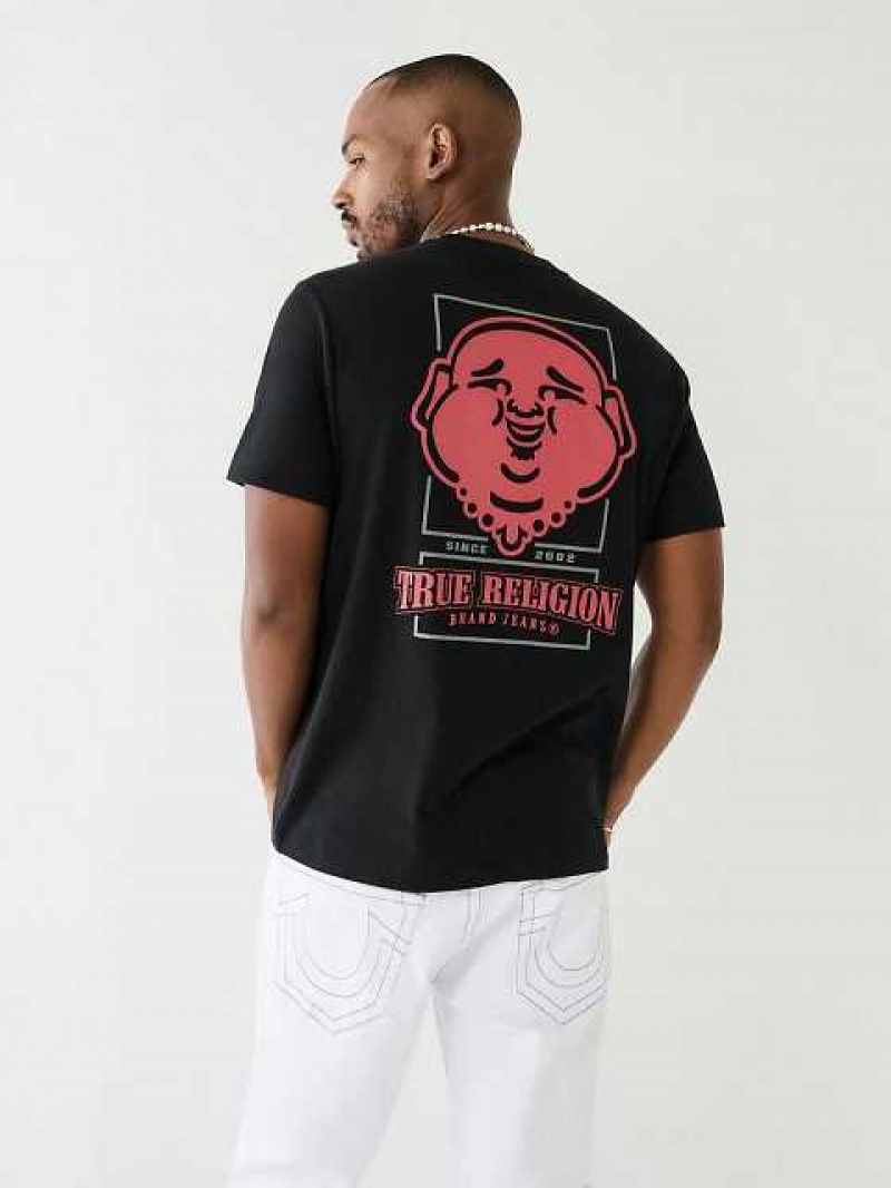 True Religion Big Buddha Crew Neck T-shirt Herr Svarta | GAF706514