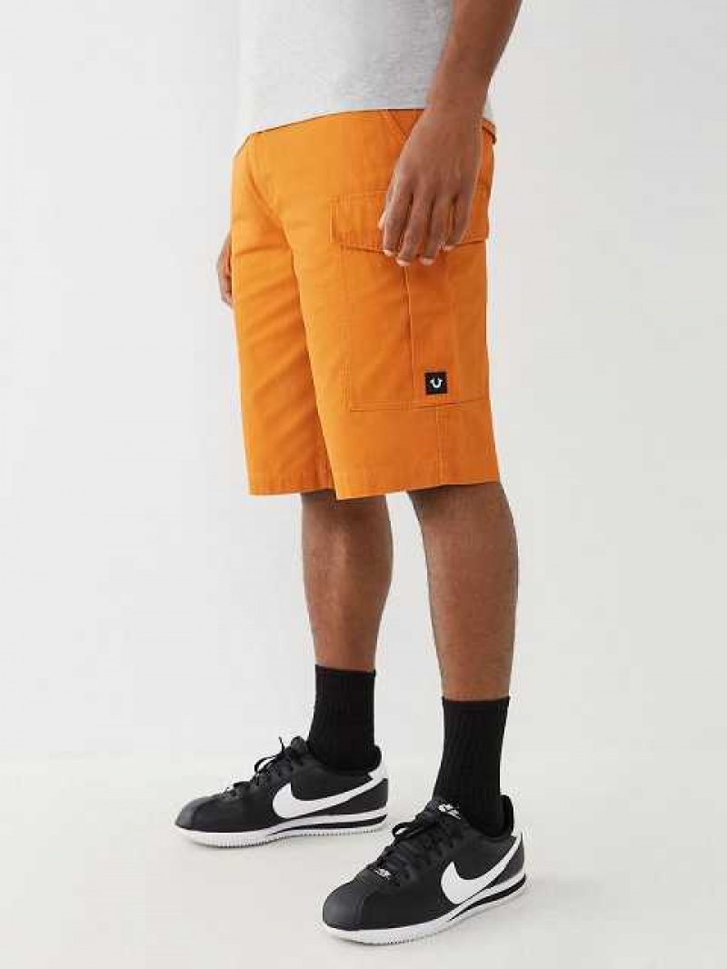 True Religion Big T Shorts Herr Orange | QIT671025