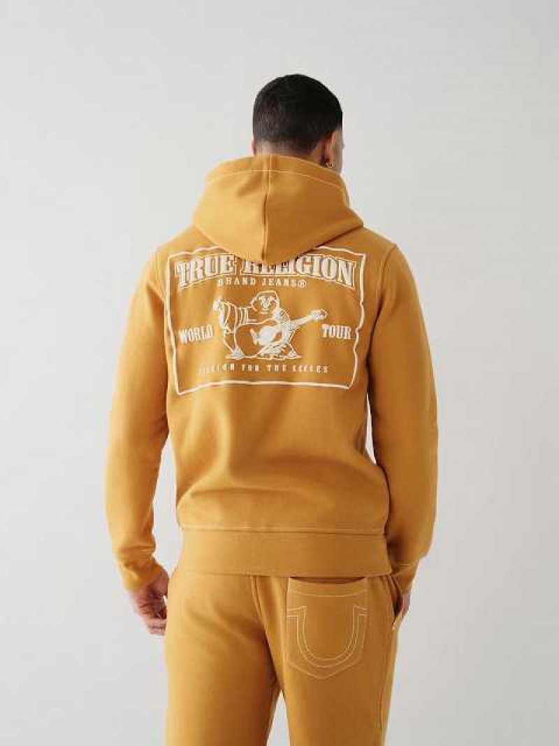 True Religion Big T Zip Hoodie Herr Vita | TQX896541