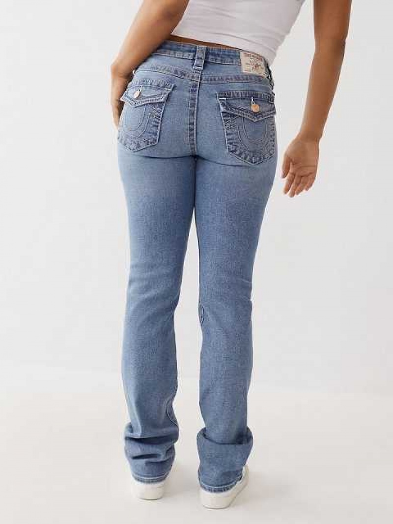 True Religion Billie Jean Straight Jeans Dam Blå | JRI974683