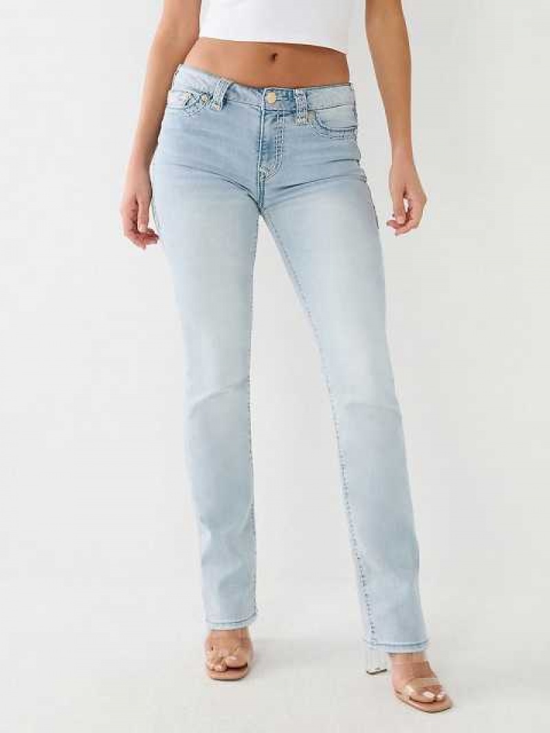 True Religion Billie Mid Rise Straight Jeans Dam Blå | KLH520318