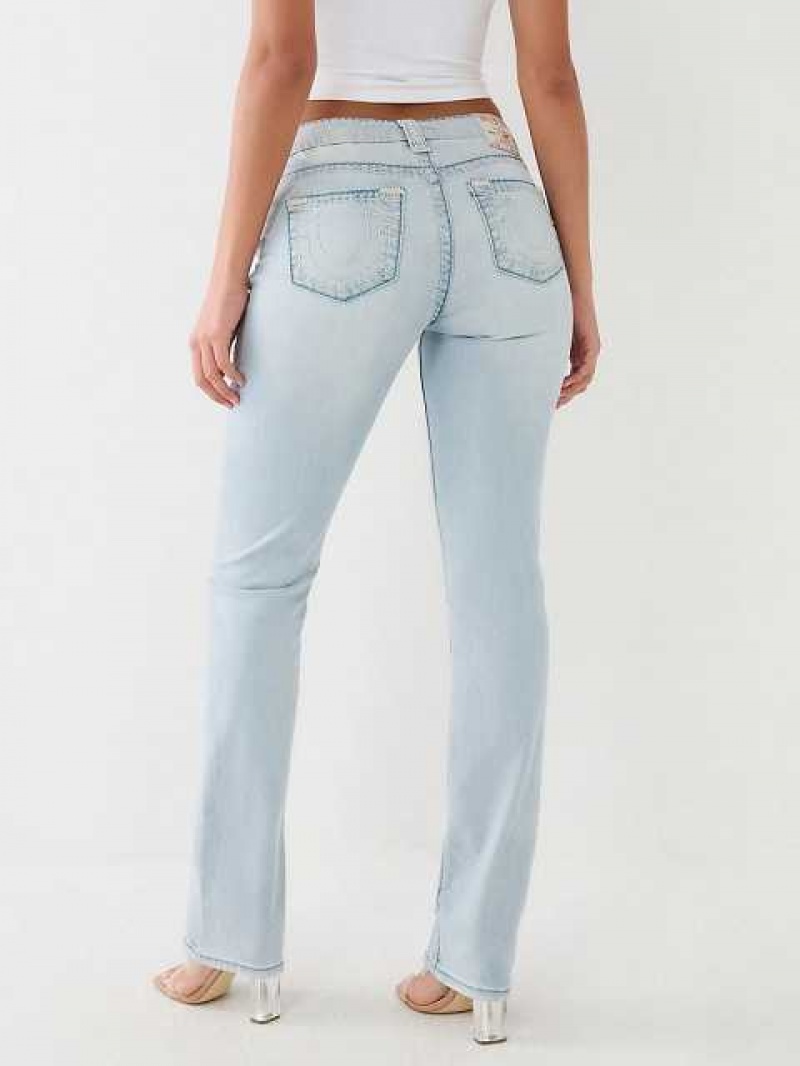 True Religion Billie Mid Rise Straight Jeans Dam Blå | KLH520318