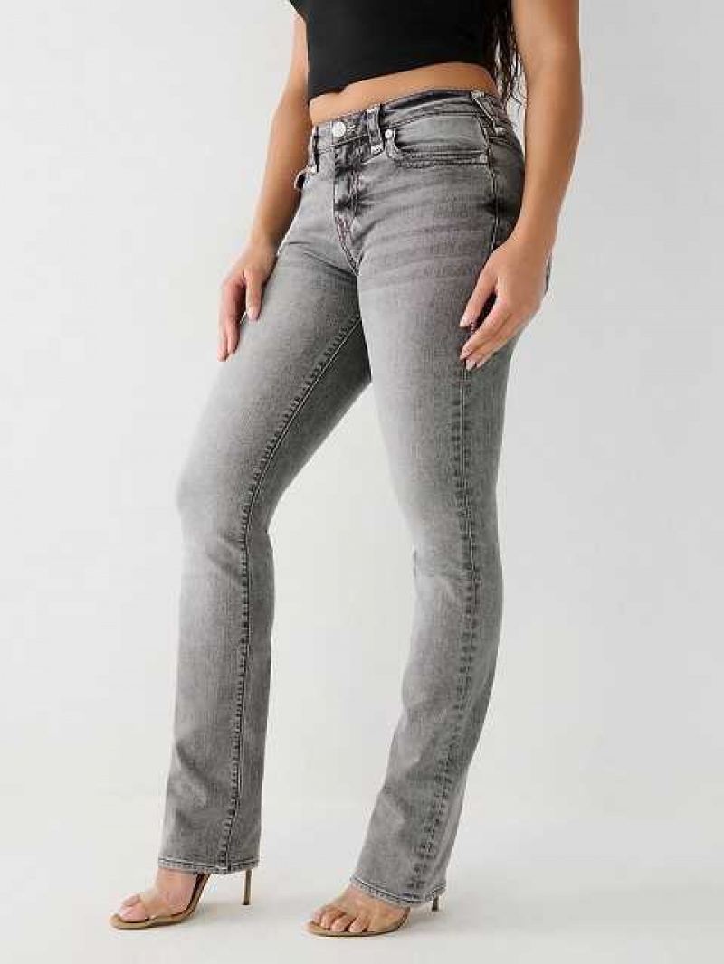 True Religion Billie Straight Jeans Dam Mörkgrå | SPE475193