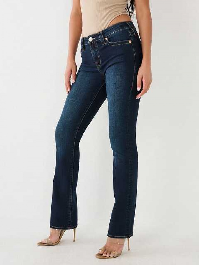 True Religion Billie Straight Jeans Dam Mörktvätt | ZXU756139