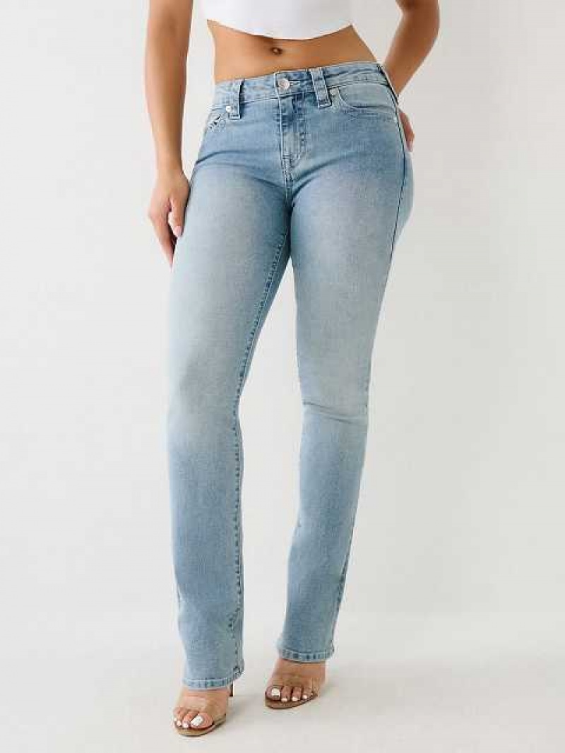 True Religion Billie Straight Jeans Dam Blå | DHE206549