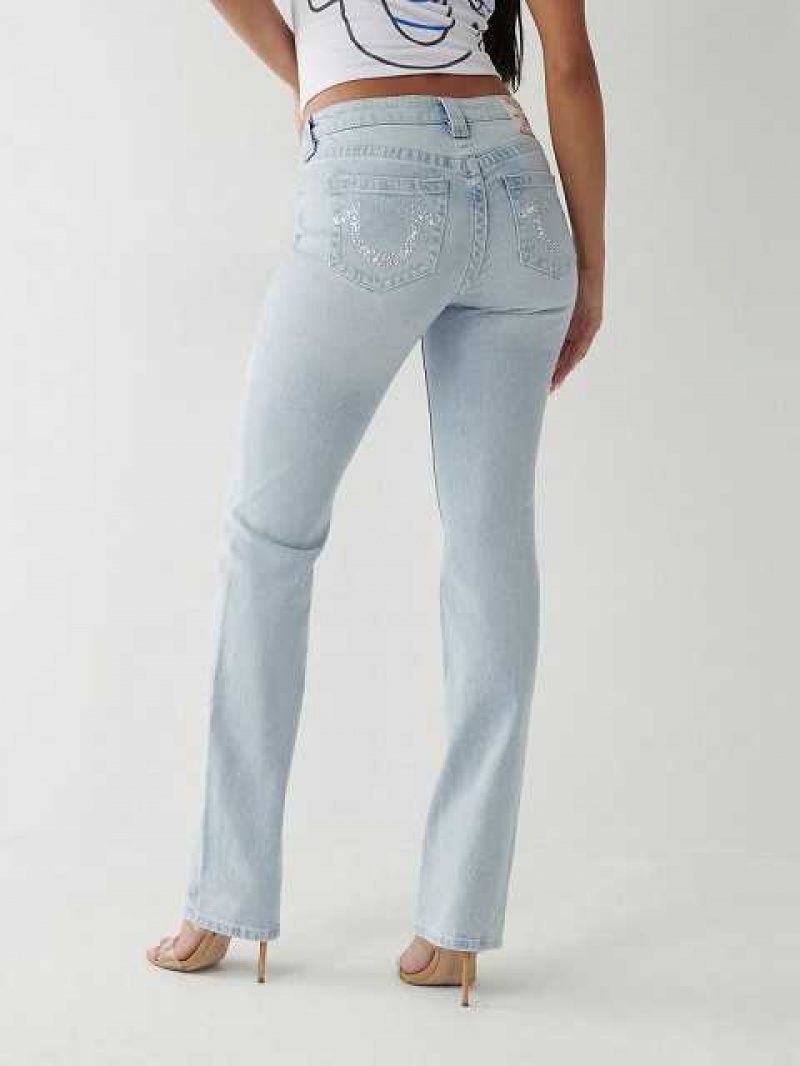 True Religion Billie Straight Jeans Dam Blå | CLG985624